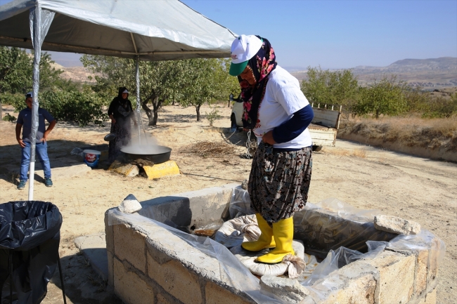 Kapadokya üzümü geleneksel yöntemlerle sofralara geliyor